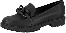 Mocassim Loafer Feminino Tratorado Napa Branco Off Dourado Beira Rio 4283.105