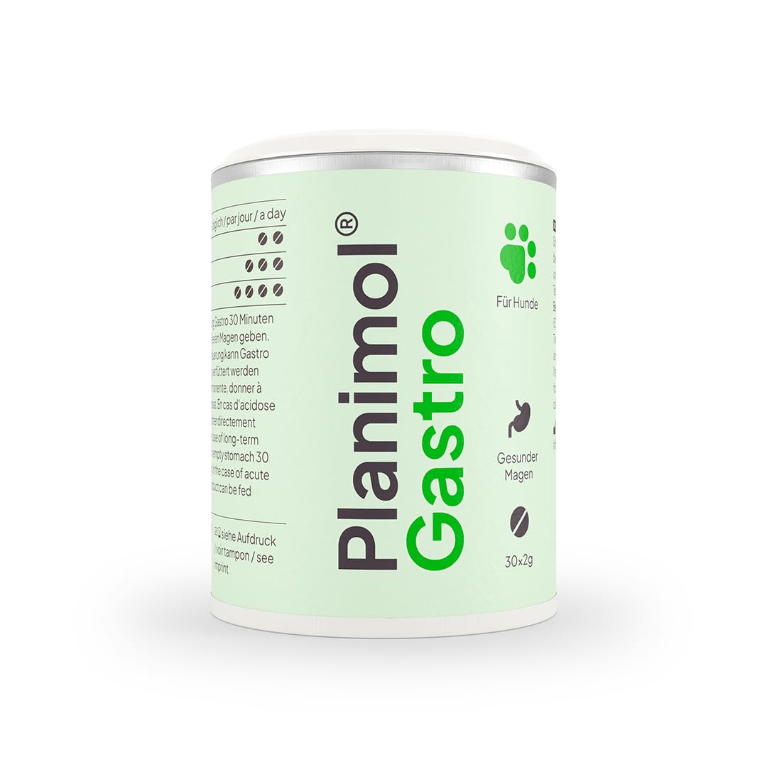 Gastro — Magensnack für Hunde — 100% natürlich — unterstützt bei empfindlichem Magen — unterstützt Magenschleimhaut & Säurebalance — 90 Tabletten