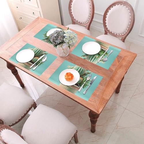 Set de table lavable pour protéger la table de cuisine contre les taches lot de 4