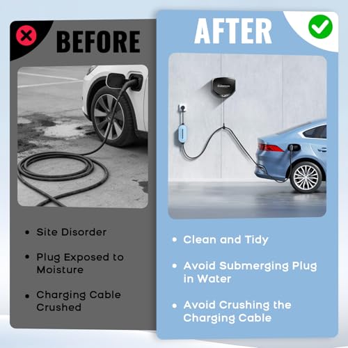 Support de câble peu encombrant pour voitures électriques et Wallbox - 6