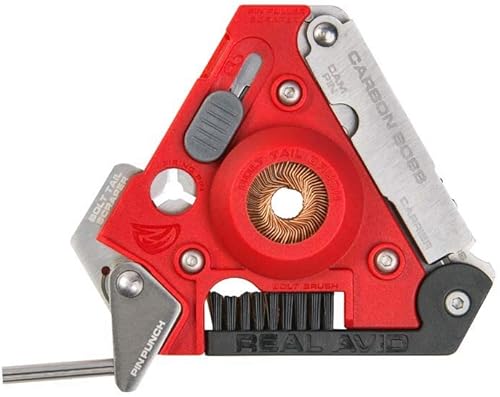 Miniatura 5 de Real Avid Carbon Boss - Raspador multiherramienta de eliminación de carbono, color rojo