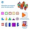 NK Bloques de Construcción Magnéticos para Niños (65 Piezas) - Piezas Magnéticas 3D Magnetic Tiles, Juguete Educativo Montessori, Regalo Cumpleaños Navidad Infantil #2