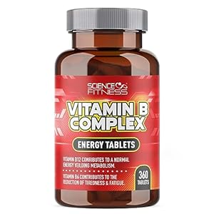 B Complex Vitamins-360 Tablets, Suitable for Vegans B Complex Supplements, B1,B2, B6, B12 with Folic Acid
