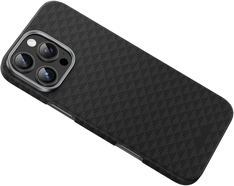 CONSTRAIN - iPhone 16 Pro ile uyumlu Kılıf Magsafe ile uyumlu Şarj Özellikli 0,5 Süper İnce Aramid Karbon Fiber Paris Kevlar