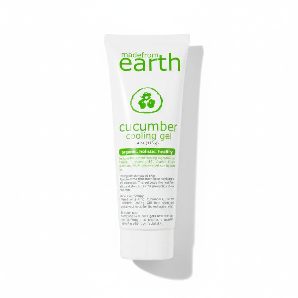 Made from Earth Cucumber Cooling Gel with Organic Aloe Vera & Vitamin C, 4 oz