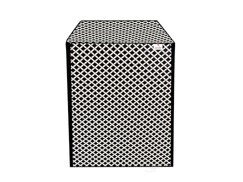Image of GURU ISHMA Front Load Fully Automatic Washing Machine Cover for 6.5kg to 8kg | Waterproof & Dustproof Polyester Cover with Zip Closure | Suitable with Samsung, IFB, LG, Bosch & More (61 x 61 x 87 cm)