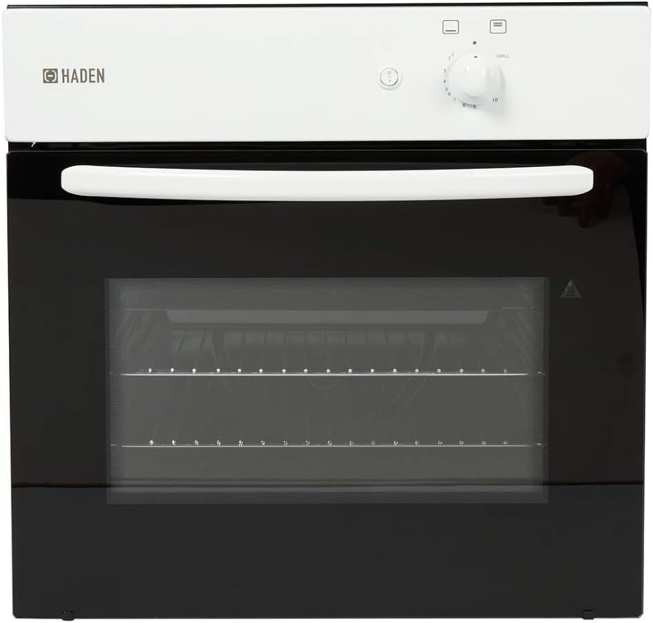 Haden HGS105W Built In Single Gas Oven 60L Capacity, Easy Clean