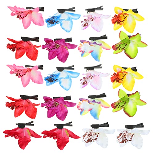 Barrettes à cheveux en forme de fleur orchidée artificielle haute densité