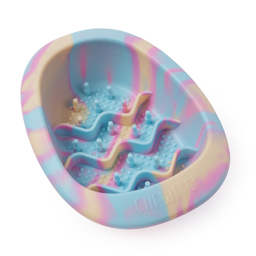 CHEWFFON Dog & Cat Lick Mat, Silicone Slow Feeder Bowl with Suction Cups