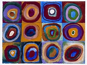Vassily Kandinsky Poster Étude De Couleurs Carrés Et Ronds ...