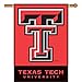 NCAA Texas Tech Red Raiders 2-Sided 28-by-40 inch House Banner with Pole Sleeve