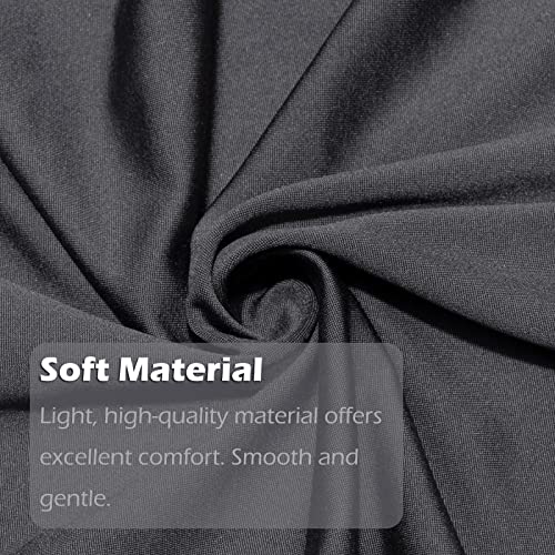 Womaco L Shape Sofa Covers Sectional Sofa Cover 2 Pcs Stretch Sofa Slipcovers For L-Shape Couch (L-Shape 3+3 Seats, Dark Gray) #TOP7