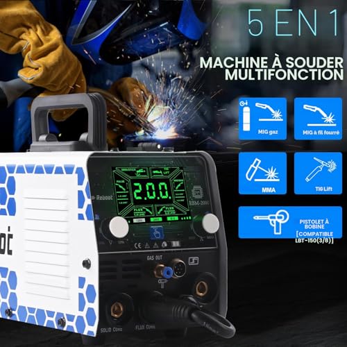 Soudage par points précis avec le poste MIG 200A écran LED multi-procédés - 4