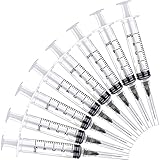 20 Pack 5ml Industrial Sterile Syringes with 22Ga 1.2 Inch, Plastic Disposable Syringe for Scientific Labs, Liquids Refilling and Measuring
