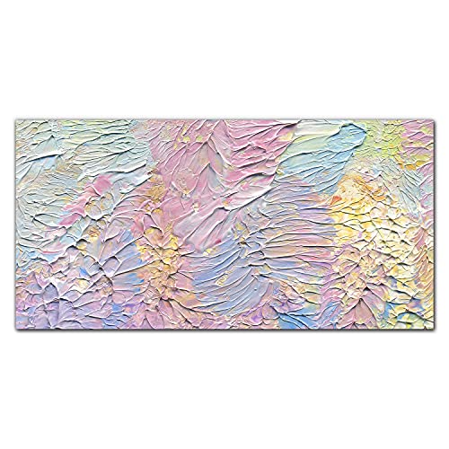 Décoration murale salon avec le tableau en verre trempé 100x50cm Coloray effet peinture