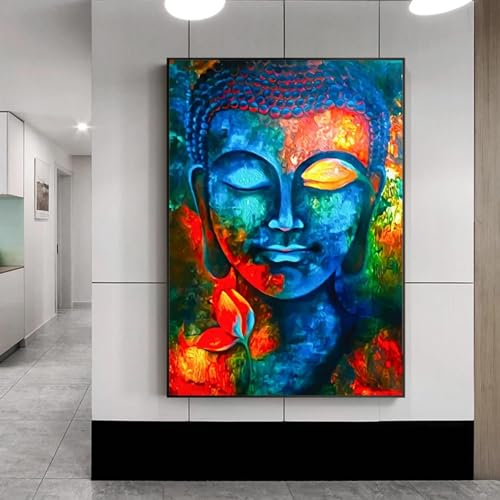 Peinture Bouddha haute définition impression sur toile 80x120cm