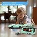 1/32 Alloy Car Trucks Toy Pickup Trailer RV Model Kit with Beach Motorcycle, Diecast Alloy Metal RV Car Model Toys with Sound Light and Pull Back Power,Christmas Birthday Gift for Boy Girl-Green