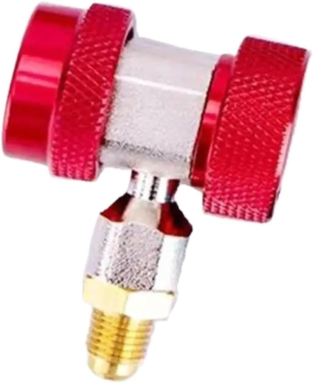 Quick Coupler Adapter 1pair R134A Refrigerant Recharger Kit Quick Couplers R134A Self-Sealing Adapters for Car AC System Evacuation Recharging