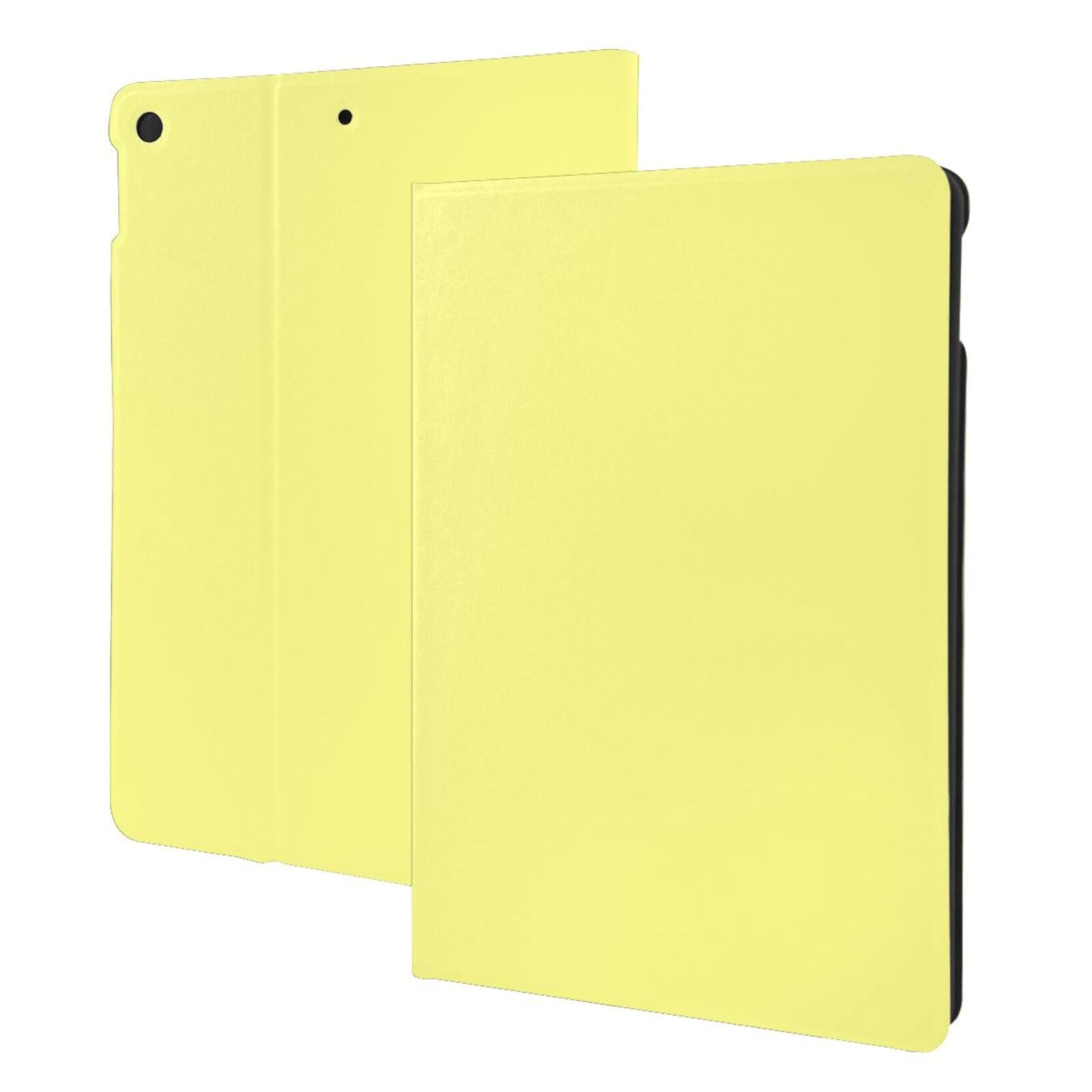 Protection iPad 10.2 jaune clair - Housse support folio iPad 9 8 7 génération