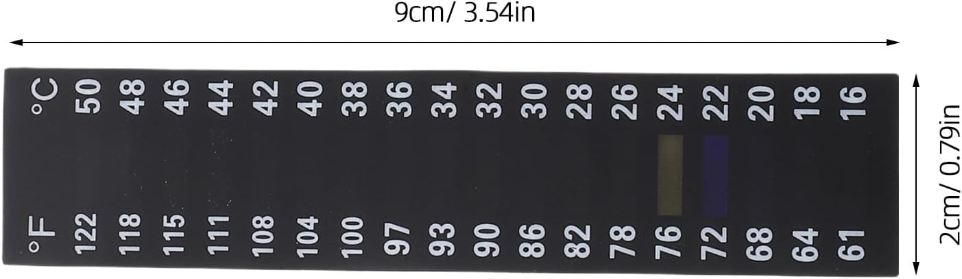 10pcs Thermometer Strips Stick On - Temperature Display for Fermenting, Brewing, Wine, Beer, Kombucha, Aquariums - 61–122°F & 16–50°C