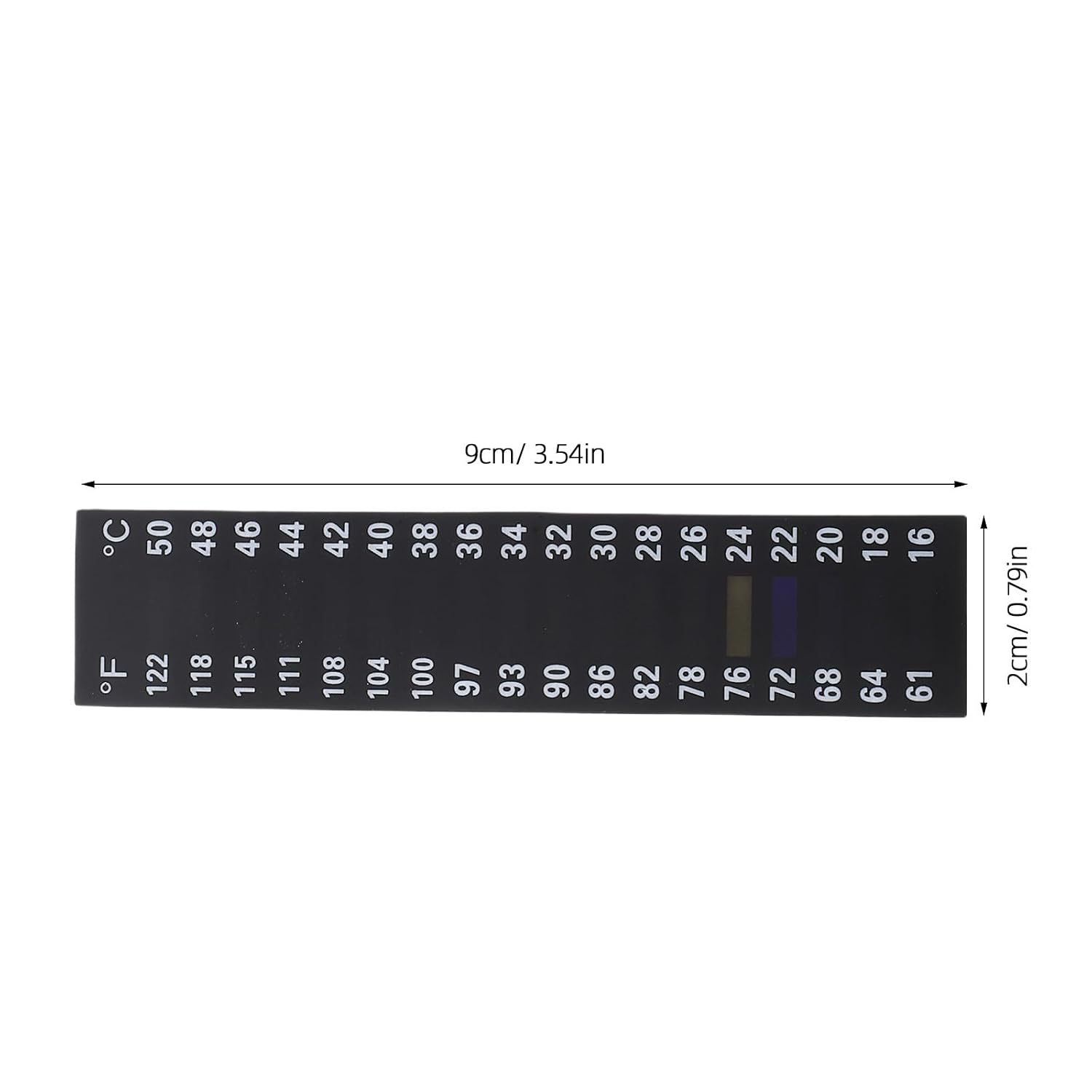 10pcs LCD Temperature Sticker Strips for Brewing Jars, PET