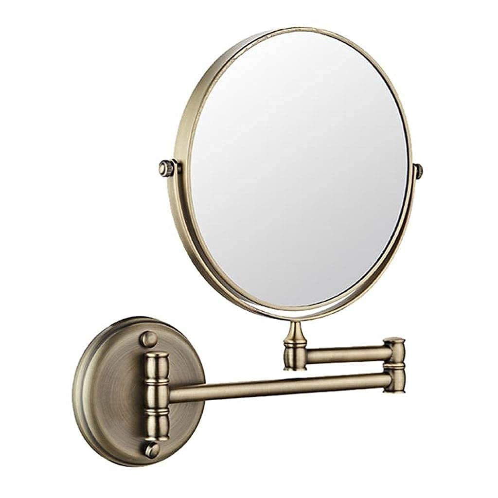 Miroir de maquillage grossissant deux côtés et miroir de courtoisie mural de salle de bain