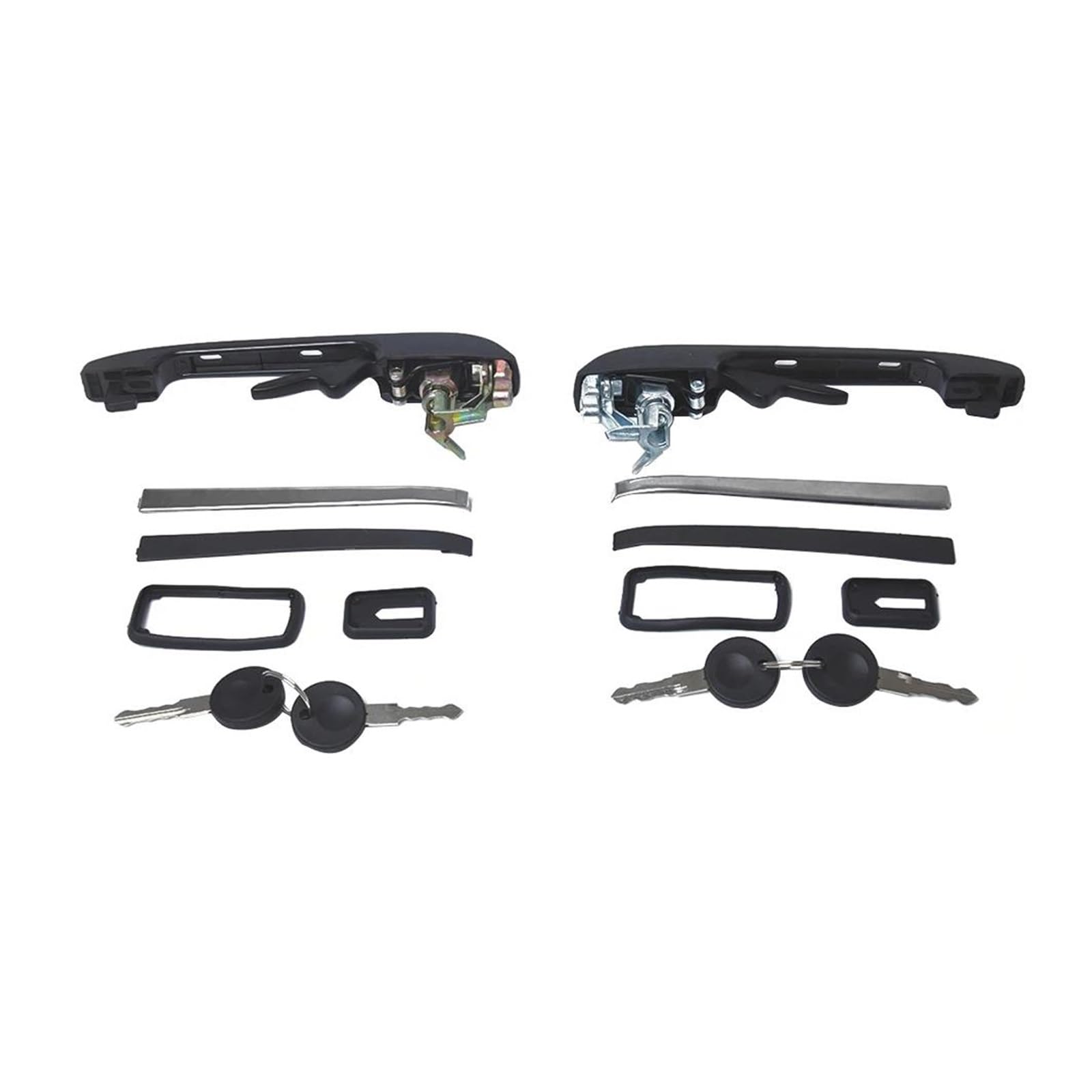 KVKQMLFEAW Outer Door Handle 1PCS for Golf MK1 MK2 for Jetta MK1 MK2 Outer Door Handle with Keys Exterior Handle