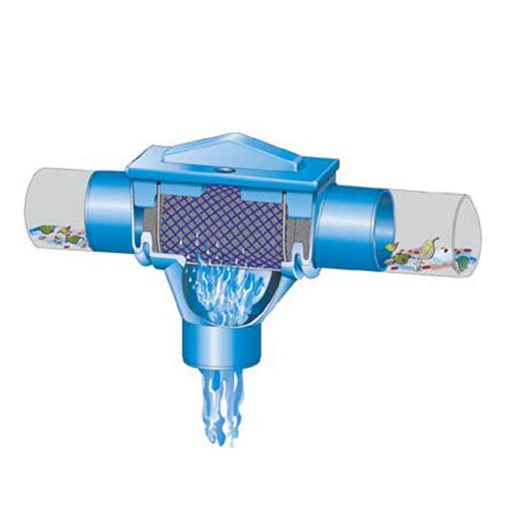 Regenwasserfilter Zisternenfilter 3P Kompaktfilter K mit Edelstahlsieb für den Einbau in die Zisterne, Anschluss DN 100, Höhenversatz 0 cm. Für die Regenwassernutzung im Haus und zur Gartenbewässerung