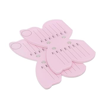 Lash Tiles for Lash Extensions, Eyelash Extension Pallet, Acrylic Eyelash Tray Holder, Lashes Supplies Pink, 2 Pack