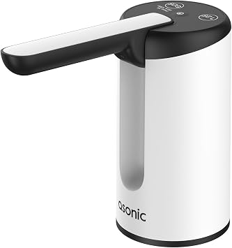 Asonic SP21 USB Şarj Edilebilir Su Pompası, 1200mAh Pil, Çift Düğmeli, Type-C Şarj, 50cm Silikon Boru, Mini Boy