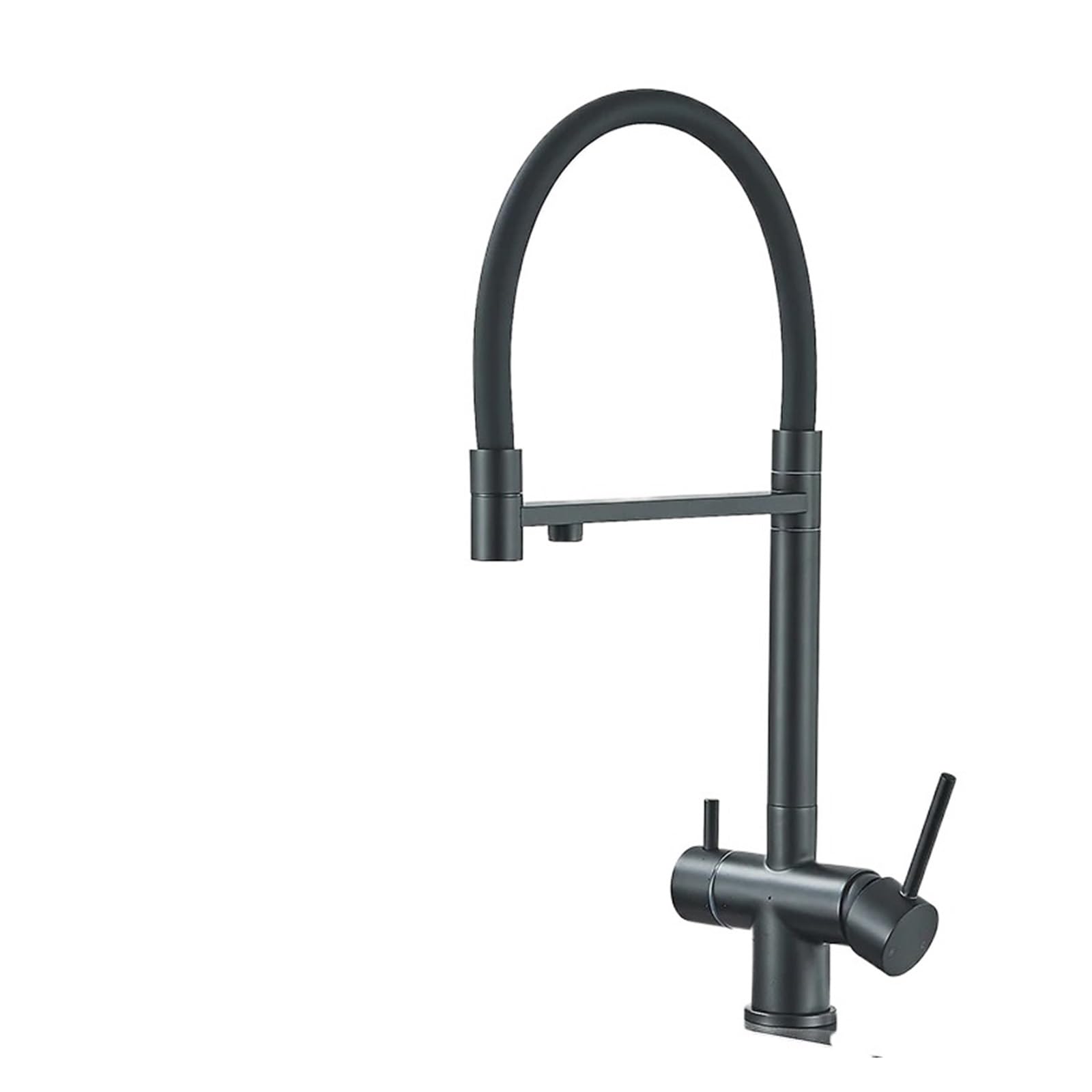 Robinet de cuisine filtre 3 voies à double poignée pour eau purifiée saine
