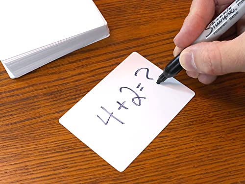 Regal Games - 208 Blank Playing Cards - Multi-Purpose - High Contrast, White Thick Cardstock - For School Projects, Flash Cards, Parties, Crafting -2.5”X3.5”- 4 Pack, 52 Cards Each #TOP7