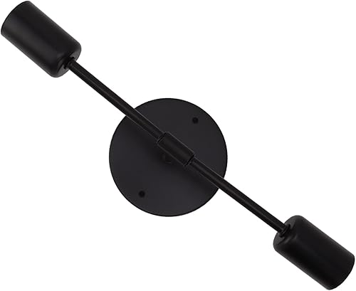 Miniatura 9 de Juego de 2 apliques de pared dobles para interiores, E27 E26, luces de pared modernas, 85 a 265 V, arriba y abajo, para sala de estar, dormitorio,