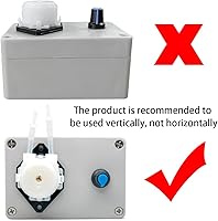 Vista 5 de Gikfun Bomba dosificadora peristáltica ajustable de 12 V Bomba dosificadora de líquido con adaptador para acuario laboratorio analítico EK1960