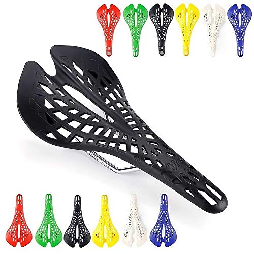 Selle de vélo VTT ultra légère en plastique et PVC noir - 2