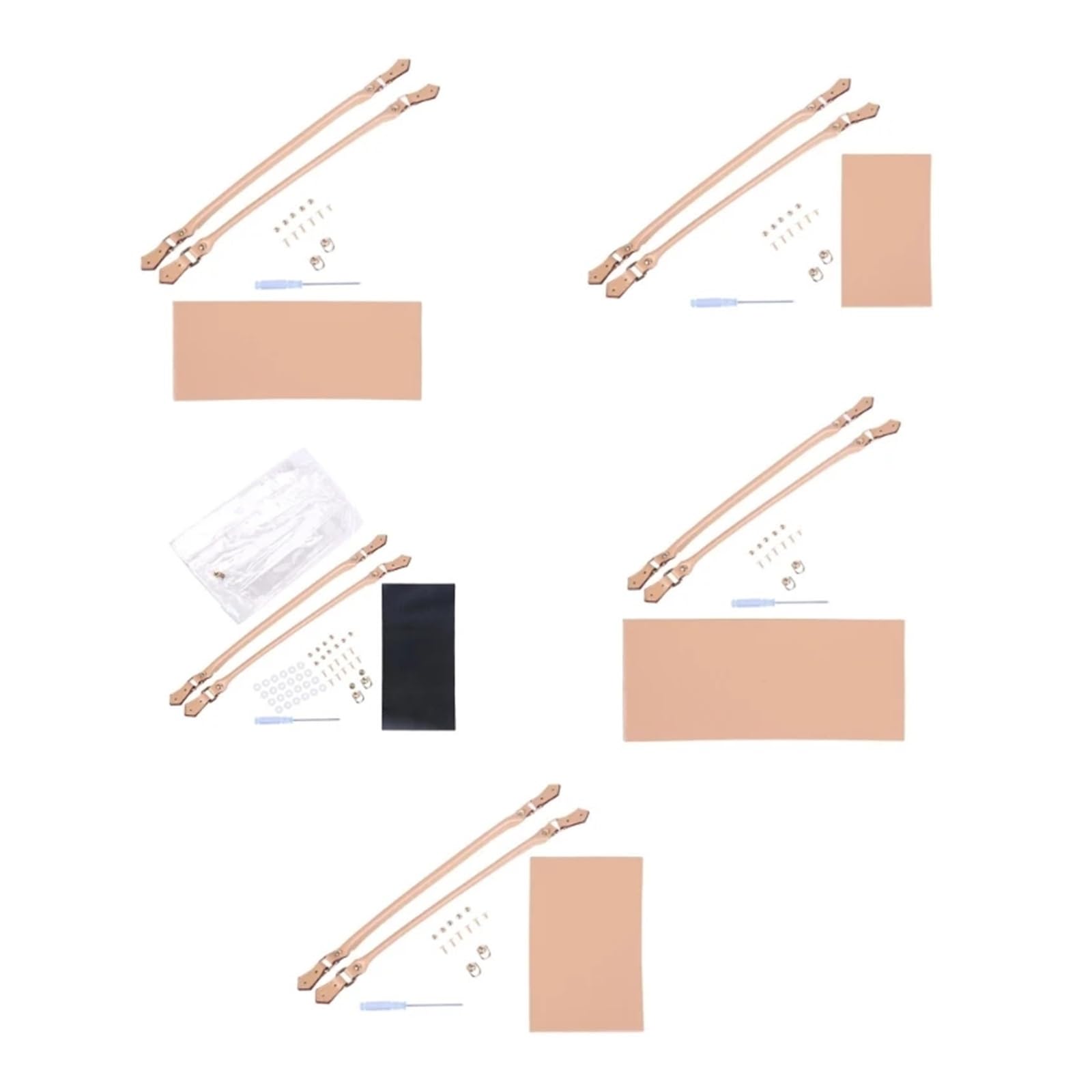 Kit de fabricación de bolsos Bolso de mano PVC transparente, Kit fabricación bolsos hechos a, accesorios artesanales, conjunto herramientas para Coser(For R)