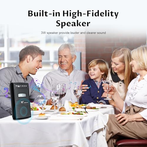 Cassette Player Recorder & Converter,Recording to USB/Tape from Mic, Convert Tapes to WAV Digital via USB Drive, Portable Tape Player with Collar Mic, Retractable Handle, 3.5MM Earphone Jack, REM Port - Thumbnail 4