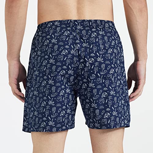 Image of Longies Men's Cotton Printed Regular Boxer Shorts