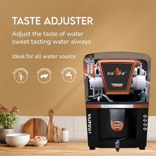 Image of AQUA D PURE 4x Technology with Copper Purification, 10 Stage RO Water Purifier with UV, UF, TDS Adjuster and 12 Liter Storage Tank, Best for Home and Offices