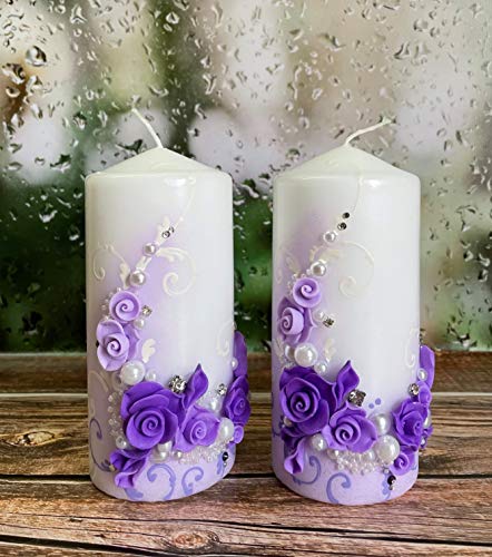 Magik Life Unscented Pillar Candles-3X6 Inch- Decorative Long Lasting Handcrafted Candles-2 Pack Pillar Candle - 60 Hour Burn Time Each Of Candles- Home Candle Cosiness Accent #TOP3