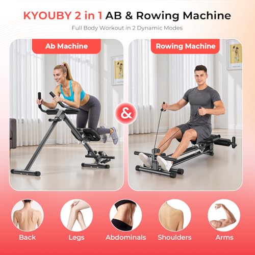 Image of MR. CAPTAIN Ab Machine, Adjustable Ab Trainer Machine for Abs Workout at Home Gym, Foldable, LCD Monitor, Device Holder, 400 LBS, Abdominal Trainer for Stomach Workout