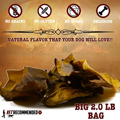 Vet Recommended Beef Rawhide Chips For Dogs (Big 2Lb Bag) Thick Fiber & Long Lasting Dog Chew. Made In Usa. #TOP1