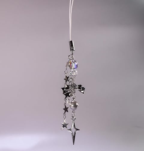 Miniatura 87 de 1-4 dijes estéticos para teléfono celular Y2K, correa de fresa, mariposa, estrella, accesorios Y2K para bolsa, llavero, Airpods, cámara, colgantes