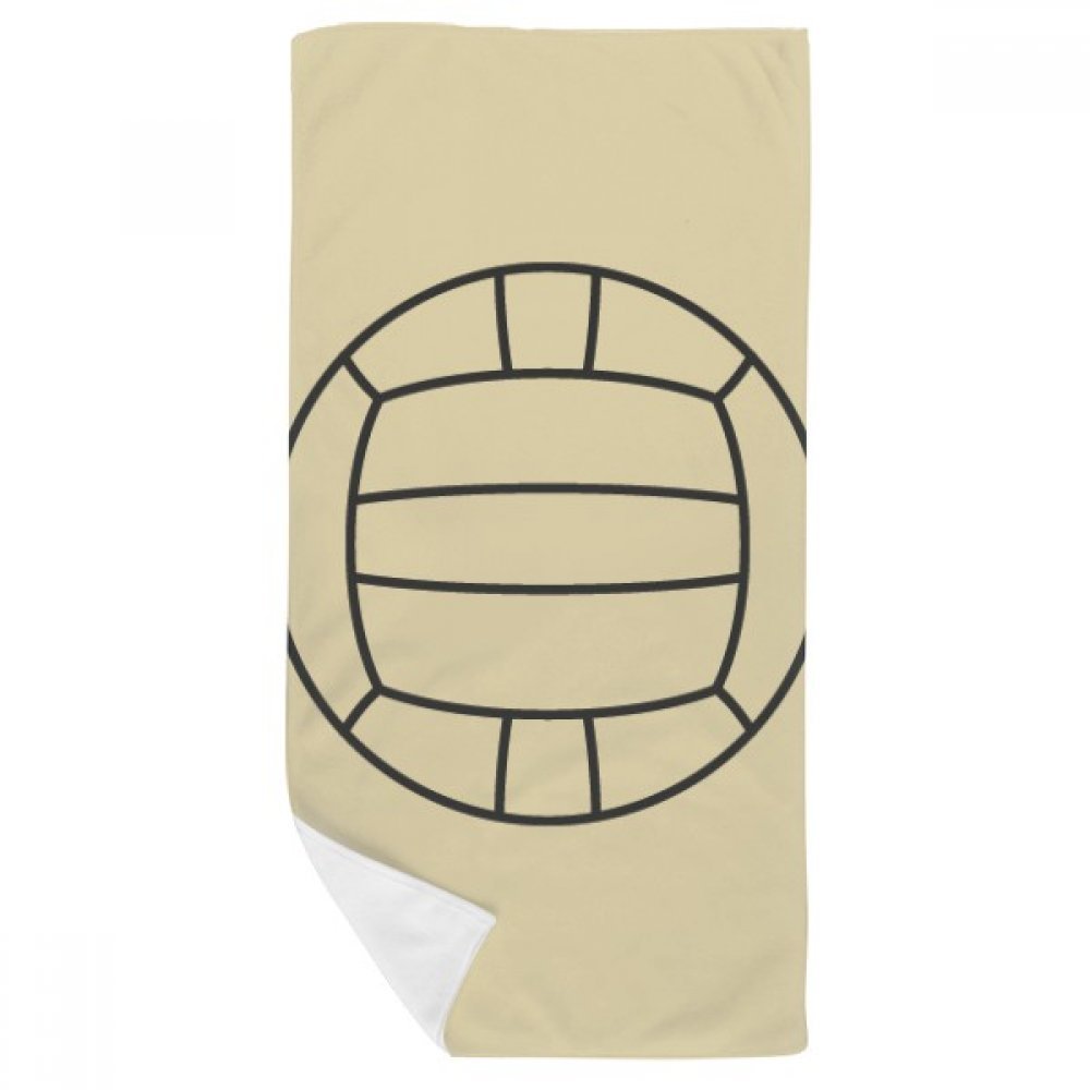 Serviette de bain volley-ball motif multicolore 35x70cm cadeau idéal