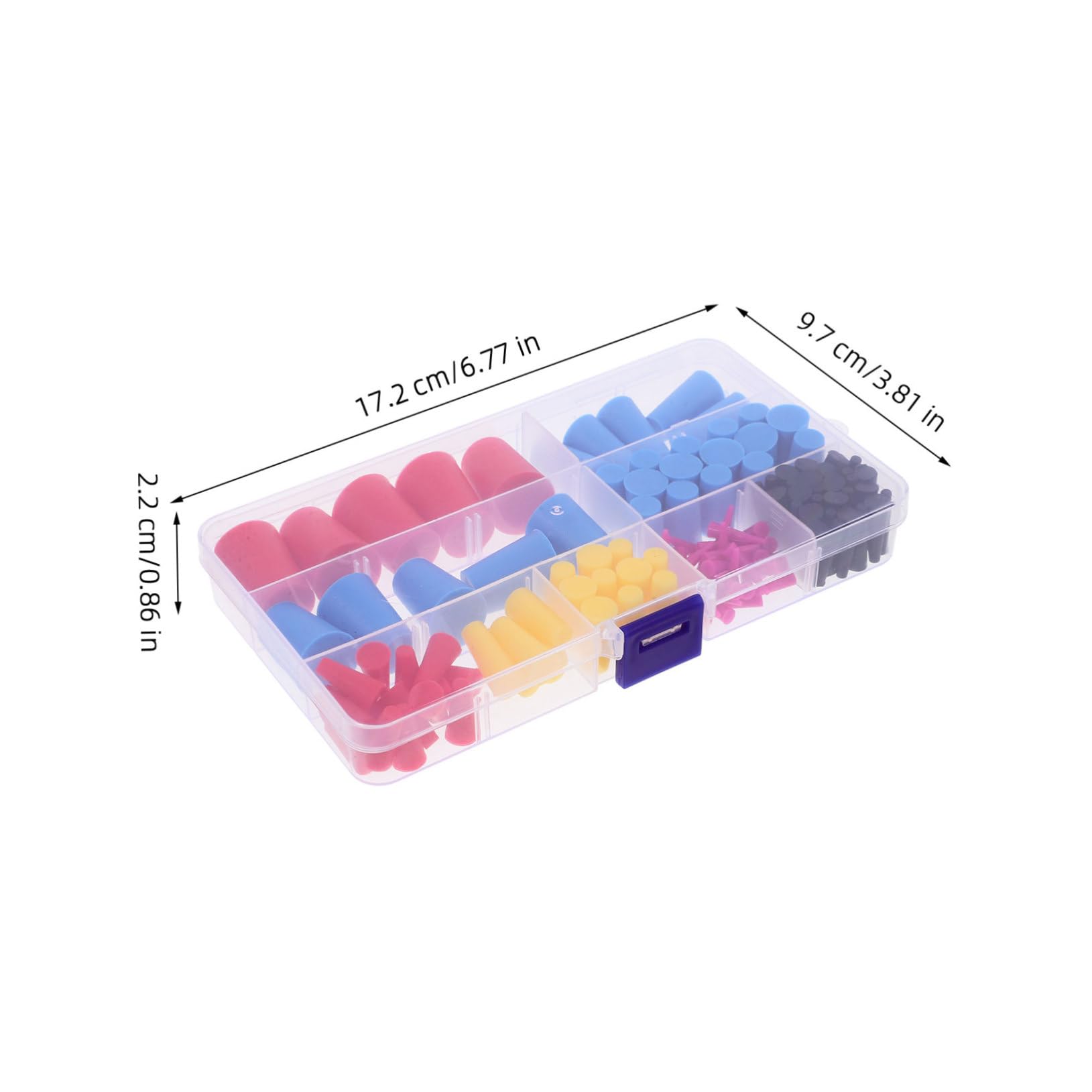 NAMOARLY Tapered Hole Plugs Assortment High Temp Stoppers for Lab Industry Rubber Silicone Plugs 120 Pieces Kit