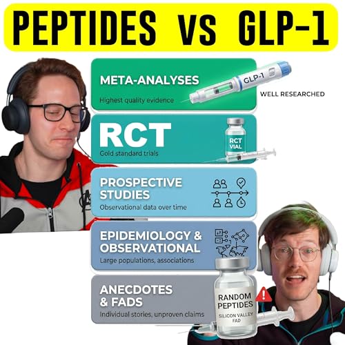 The Silicon Valley Peptide Craze: Trust the Science, Not the Influencer (+ Hierarchy of Evidence) (Fit For Science Episode 14)