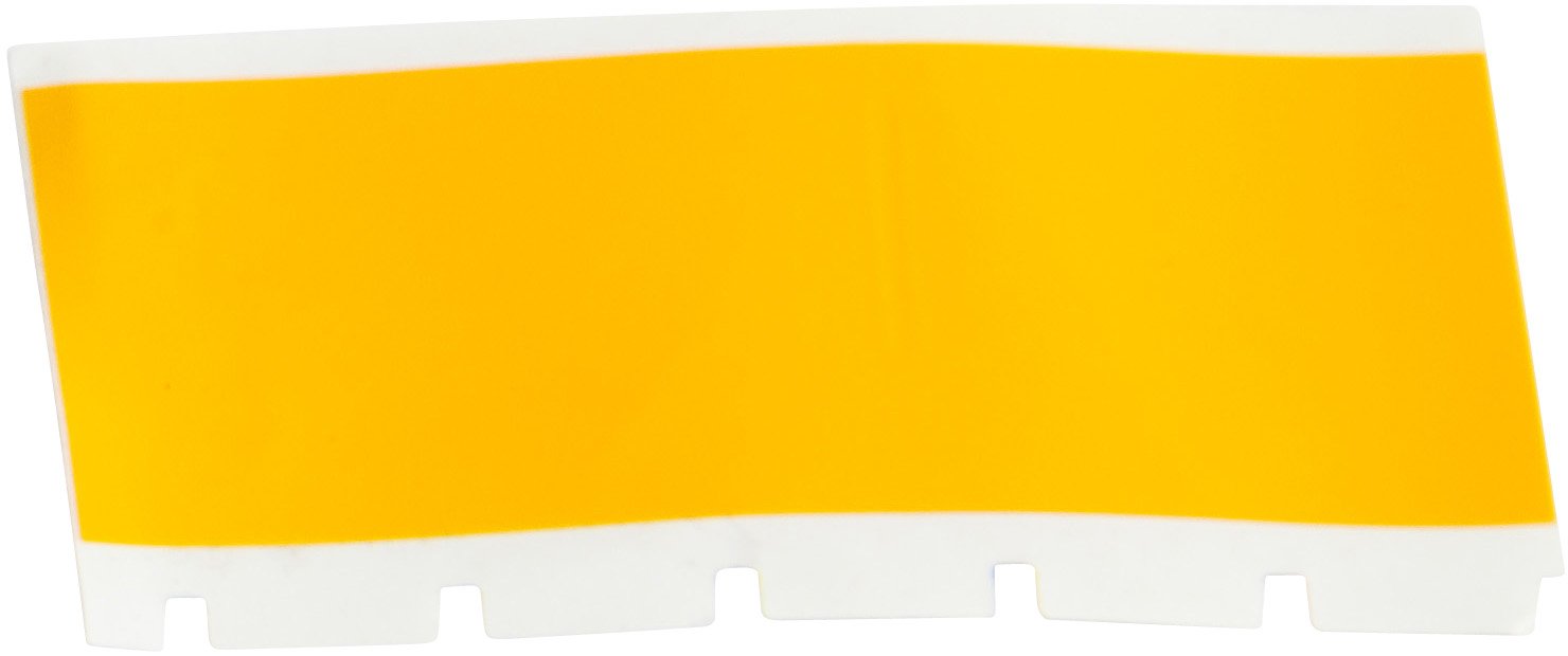 Brady - 131583 Official (MC1-1000-595-YL-BK) Indoor/Outdoor Vinyl - Designed for BMP41, BMP51 and BMP53 Printers - 1" W x 25' L, Black on Yellow