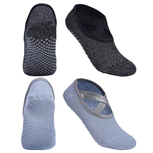 Meias femininas para ioga menolana antiderrapantes meias Barre Pilates Home Sock com alça antiderrap