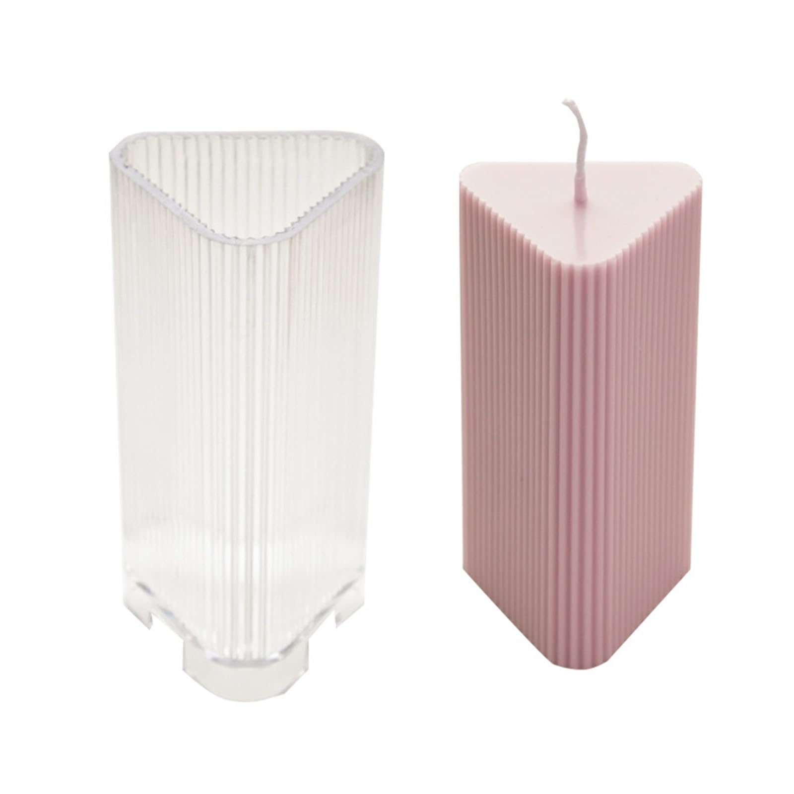 Tsophreniq Triangular Cylindrical Silicone Molds Multipurpose Silicone for Soap and Resin Casting