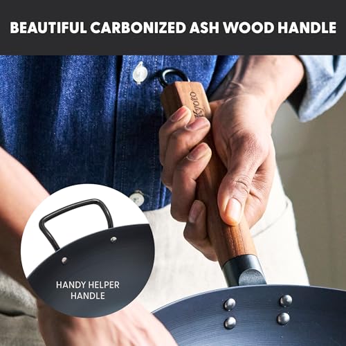 Wok Kyoto de Aço Carbono 30 cm